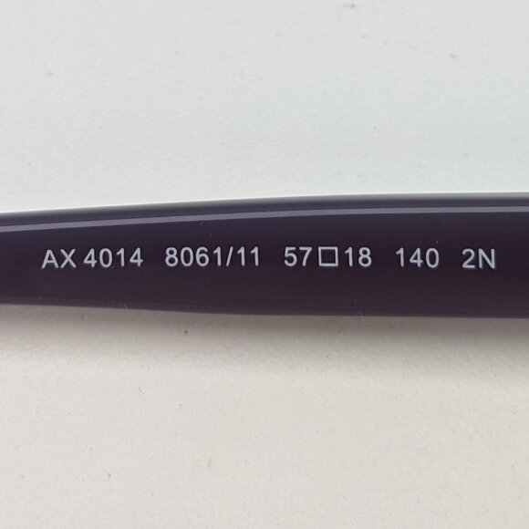 🕶️Armani Exchange AX4014 8061/11 Women's Sunglasses 57/18 140 /KAL624🕶️​ - Picture 3 of 7